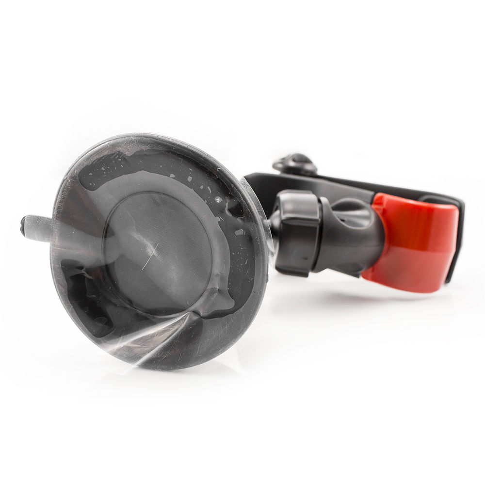 Afbeelding van Telefoonhouder auto - Klem met zuignap Ø70 mm - 360° draaibaar - Geschikt voor 6-7" telefoons of