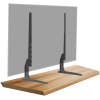 Afbeelding van Universele TV-standaard Voetjes / Poten zwart - 71 x 35 cm - geschikt voor 40” tot 80” TV’s - stabiele