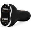 Afbeelding van Autolader sigarettenaansteker - 2x USB (2,1A + 1A) - 12-24V - compacte dubbele USB-autoadapter - zwart -