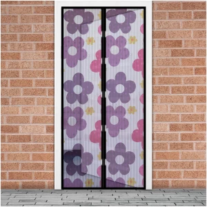 Afbeelding van Hor Gordijn voor Deuren - Magnetisch Sluitend - 100×210 cm - Zelfklevend met Klittenband - UV-bestendig -