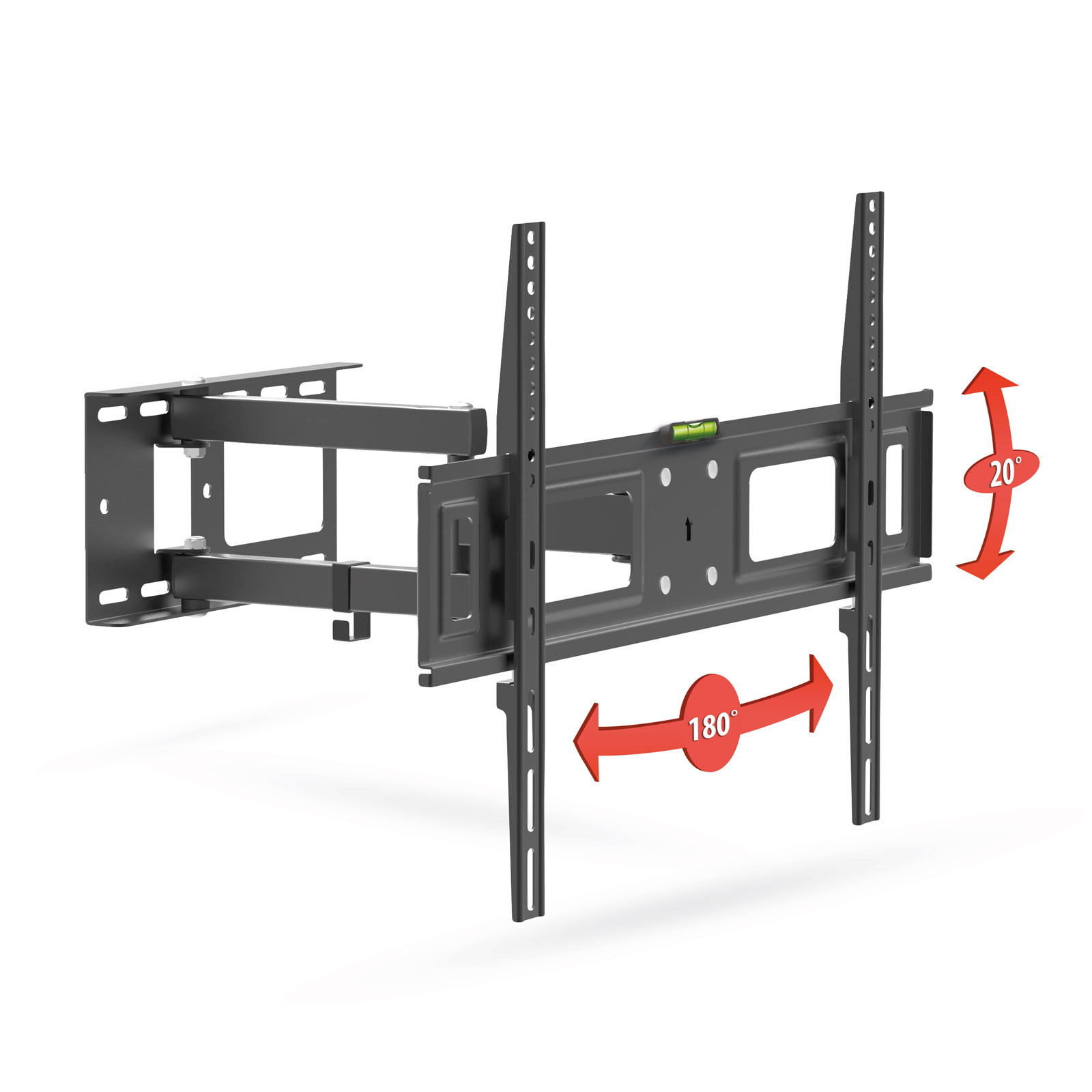 Afbeelding van Kantelbare en draaibare TV-muurbeugel VESA 600x400 mm - geschikt voor 40-80" schermen, max. 35 kg,