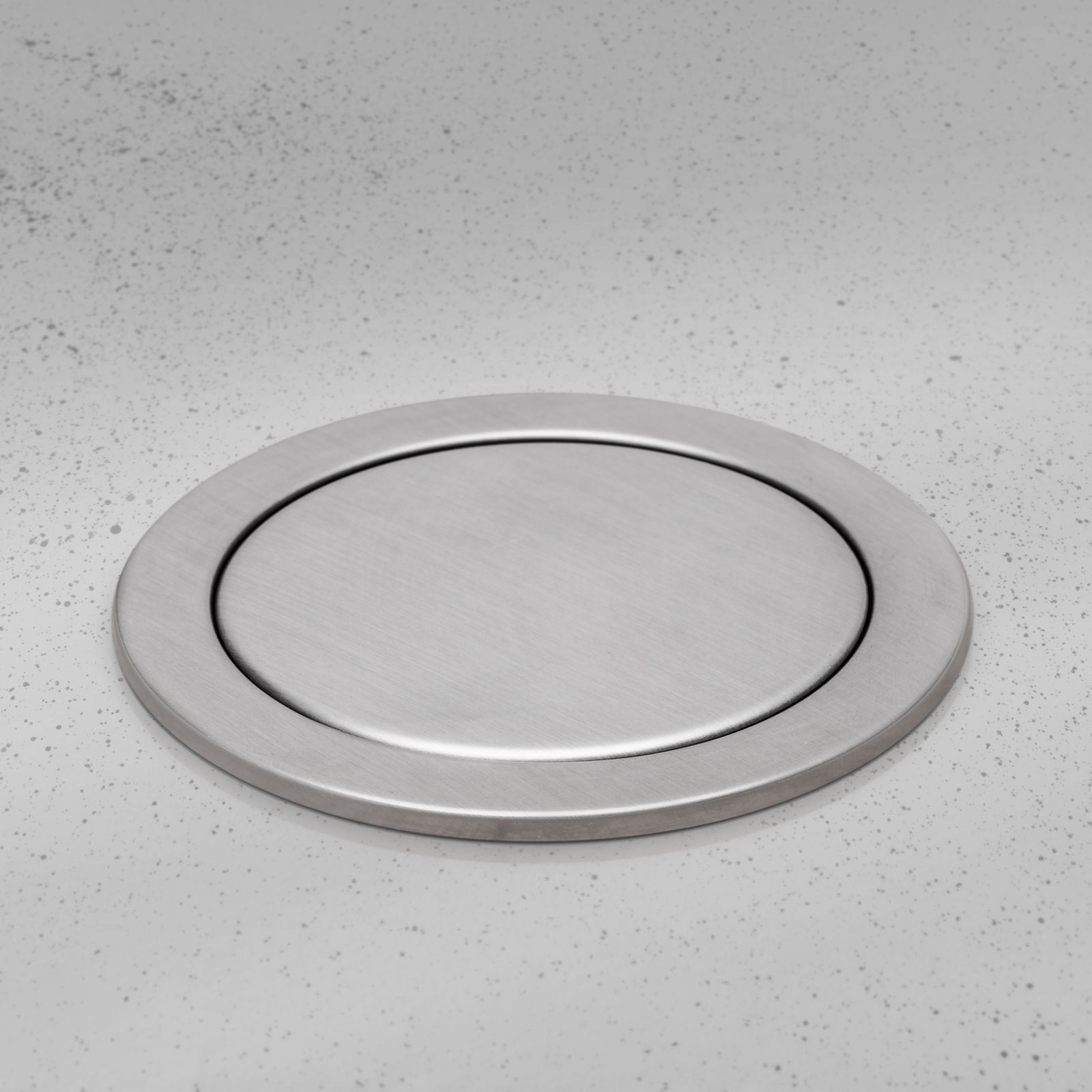 Afbeelding van Pop-up Inbouw Stopcontact - 4-voudig | Kindveilige Stekkerdoos | 3500W | 1,5m Kabel | Zilver Geborsteld