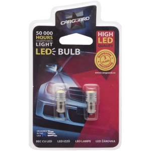 Afbeelding van 2x LED Autolamp BA9S - 60 Lumen 6000K - 1x High Power LED 1W 12V - Lange Levensduur 50.000u - Helder Wit