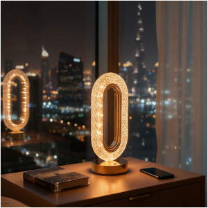 Afbeelding van Tafellamp 'Dubai' Goud – Dimbaar – Instelbare Kleurtemperatuur (Warm/Neutraal/Koel Wit) –