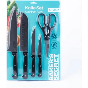 Afbeelding van Baker’s Secret Messenset – 5-delig – Met Keukenschaar – RVS – Zwart [DA00992] - b840 4ed0 47cc 8c03