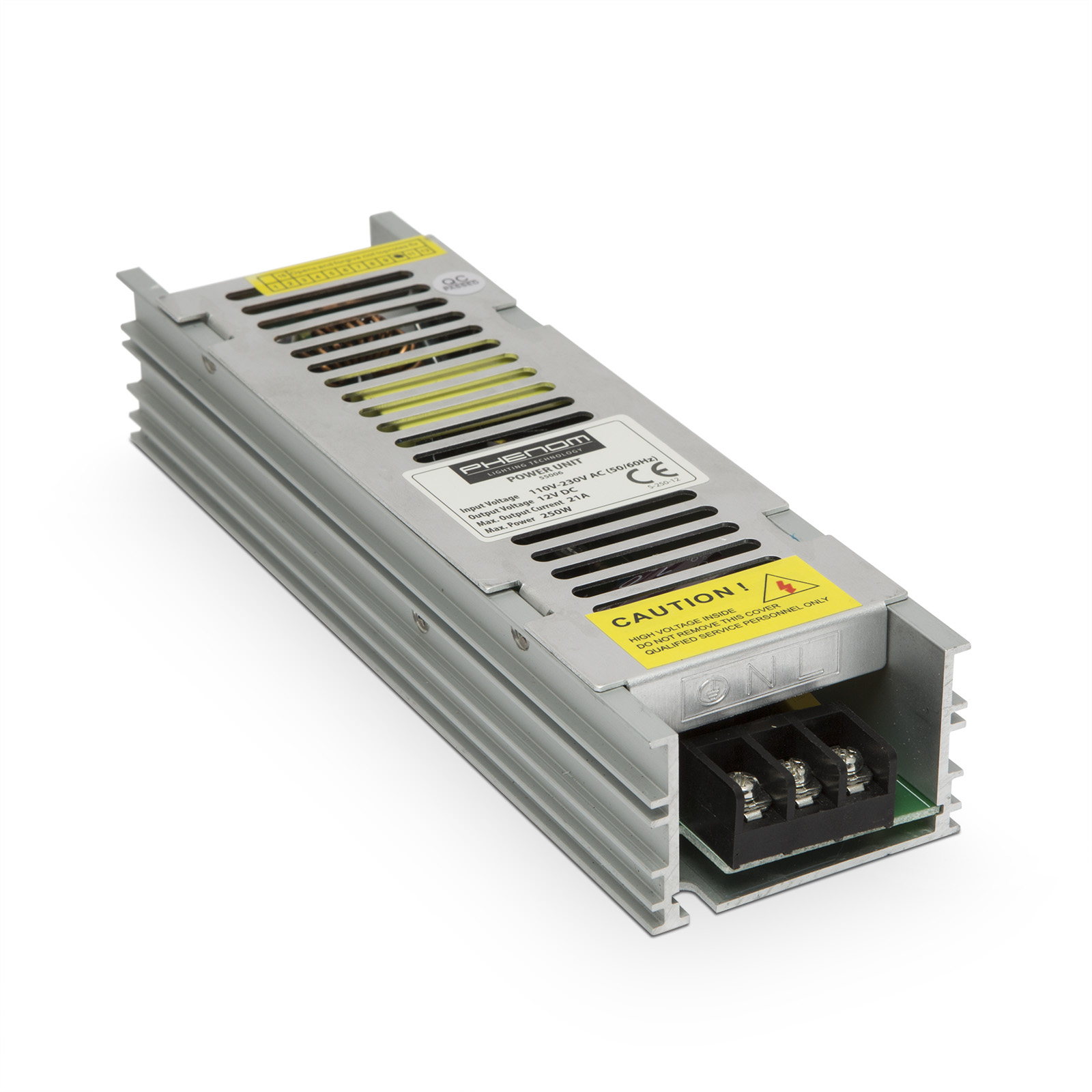 Afbeelding van Gestabiliseerde Netwerkvoeding Transformator 12V DC 21A - 250W - Geschikt voor LED-Verlichting en