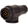 Afbeelding van Aanhangerstekker - 13-polig - 12V - ISO 1724 - Schroefaansluiting - Voor auto, caravan & trailer - Stevig