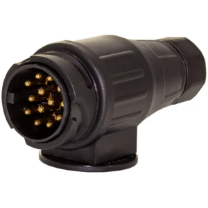 Afbeelding van Aanhangerstekker - 13-polig - 12V - ISO 1724 - Schroefaansluiting - Voor auto, caravan & trailer - Stevig
