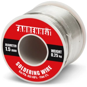 Afbeelding van Professioneel Soldeertin op Rol soldeerdraad Sn60/Pb40, 1,5 mm, 0,25 kg met 2% flux - Hoogwaardige