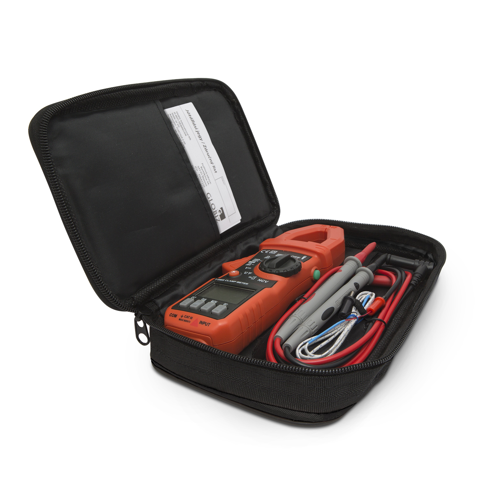 Afbeelding van Digitale AC/DC-Stroomtang - Spannings-, Stroom-, Weerstands- En Temperatuursmeting - Automatisch Bereik -