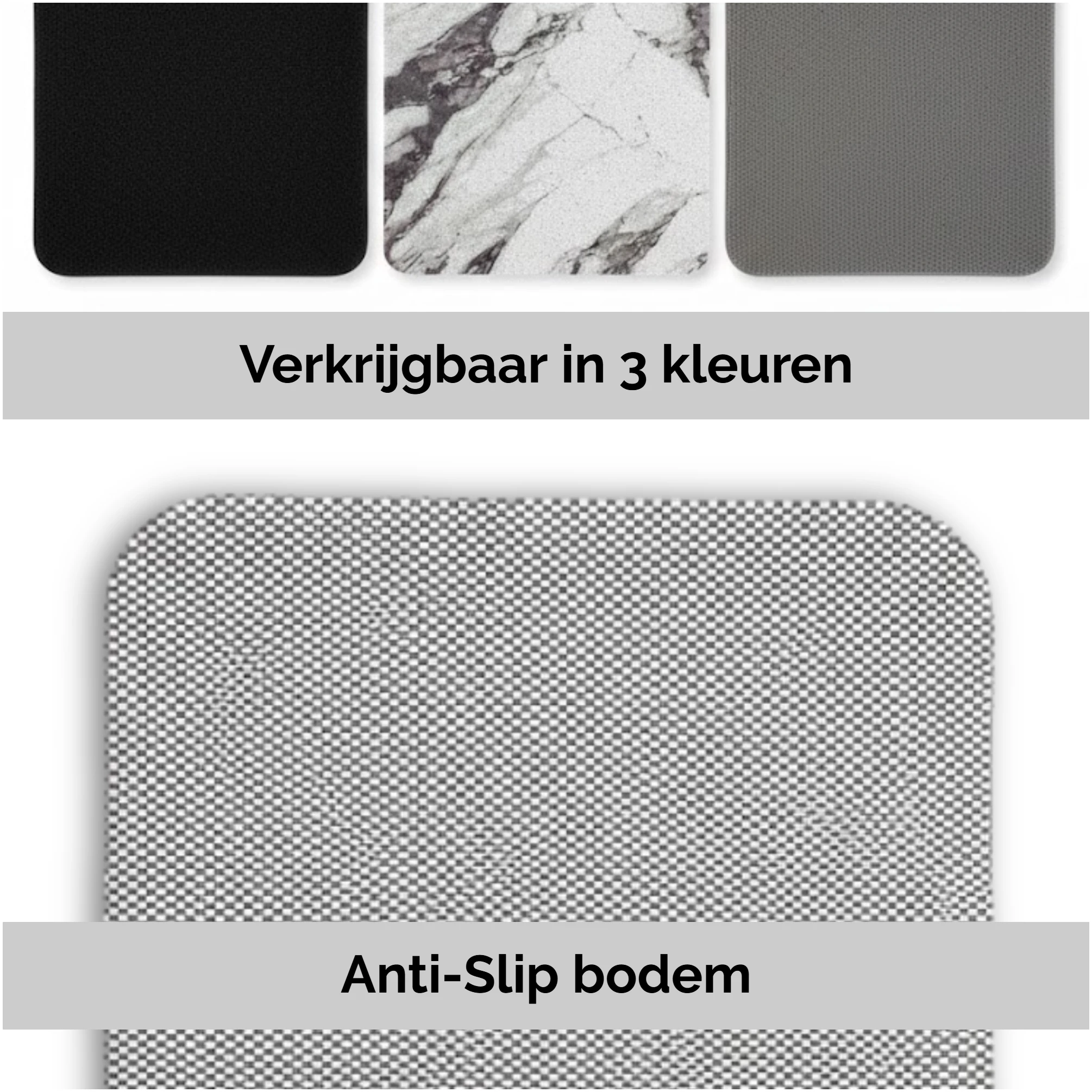 Afbeelding van HSXL - Antislipmat Douche Zacht & Waterdoorlatend - 60x60CM - Incl. Netspons - Antislip Douchemat Wit
