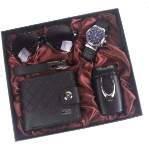 Afbeelding van Cadeauset voor Mannen – Luxe Geschenkdoos – 5-delig – Zwart – 26 x 22 x 4,5 cm [DA01211] - d3e6 93d4