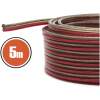 Afbeelding van Speakerkabel 2x 1,0 mm² OFC – 5 Meter – Transparant Rood/Zwart – Audio Kabel voor Speakers &