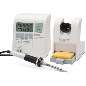Afbeelding van Digitale Soldeerstation - 230V 48W - Temperatuurregelbaar 150-450°C - Met Snelinstellingen en Accessoires