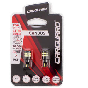 Afbeelding van 2x Auto LED - CAN129 - T10 (W5W) - 360 lm - Canbus - 30 SMD - 5W - 2 stuks per blister - Helder wit 6000K