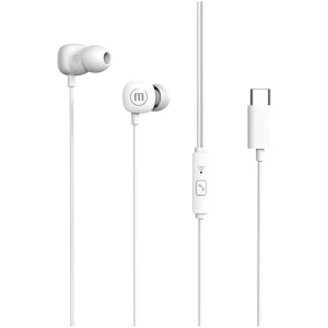 Afbeelding van Maxell Square+ In-Ear oordopjes - USB-C aansluiting - 120 cm kabel - Microfoon - Comfortabele pasvorm -