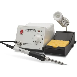 Afbeelding van Analoog Soldeerstation - 230V 48W - Temperatuurregelbaar 150-450°C - Inclusief Soldeerbout en Spons [28003]