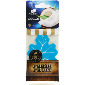 Afbeelding van Paloma Gold Fresh Fruit Cocco Luchtverfrisser Auto – Hangend – Min. 2 Weken Geur – Auto & Interieur