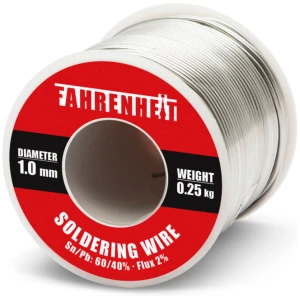 Afbeelding van Professioneel Soldeertin op Rol soldeerdraad Sn60/Pb40, 1,0 mm, 0,25 kg met 2% flux - voor nauwkeurig en