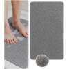 Afbeelding van HSXL - Antislipmat Douche Zacht & Waterdoorlatend - 70x40CM - Incl. Netspons - Antislip Douchemat Grijs