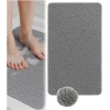 Afbeelding van HSXL - Antislipmat Douche Zacht & Waterdoorlatend - 70x40CM - Incl. Netspons - Antislip Douchemat Grijs