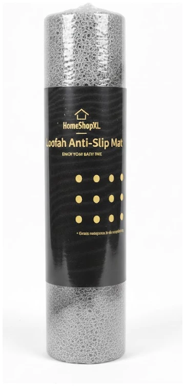 Afbeelding van HSXL - Antislipmat Douche Zacht & Waterdoorlatend - 60x60CM - Incl. Netspons - Antislip Douchemat Wit
