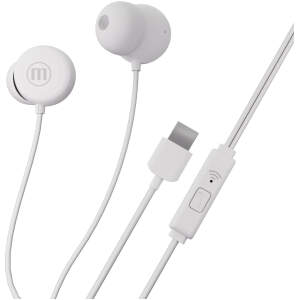 Afbeelding van Maxell bedrade oordopjes - wit - USB-C (INBAX) 1 Stuks [52050] - 01 52050 web