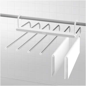 Afbeelding van Broekenhanger 6-Laags – Ruimtebesparende Pantalon Hanger voor Kast – Metalen Kast Organizer [BW2028] -