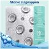 Afbeelding van HSXL - Antislipmat - 53x53CM - Incl. Netspons - Antislip Douchemat Wit met Zuignappen – Anti Slip Douche