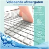 Afbeelding van HSXL - Antislipmat - 70x40CM - Incl. Netspons - Antislip Douchemat / Badmat Wit met Zuignappen – Mat voor