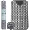 Afbeelding van HSXL - Antislipmat - 70x40CM - Incl. Netspons - Antislip Douchemat / Badmat Grijs *Massage door