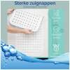 Afbeelding van HSXL - Antislipmat - 88x40CM - Incl. Netspons - Antislip Douchemat / Badmat Wit met Zuignappen – Mat voor