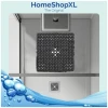 Afbeelding van HSXL - Antislipmat - 53x53CM - Incl. Netspons - Antislip Douchemat Zwart met Zuignappen – Anti Slip Douche