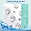 Afbeelding van HSXL - Antislipmat - 88x40CM - Incl. Netspons - Antislip Douchemat / Badmat Wit met Zuignappen – Mat voor
