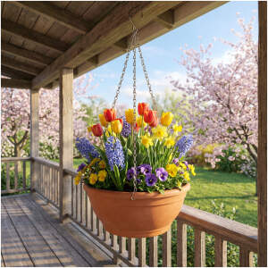 Afbeelding van Hangketting Bloempot 50 cm – Metalen Ophangketting – Zwart – Met Haken – Voor Bloempotten &