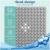 Afbeelding van HSXL - Antislipmat - 53x53CM - Incl. Netspons - Antislip Douchemat Grijs met Zuignappen – Anti Slip Douche