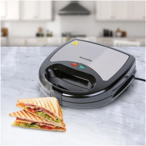 Afbeelding van Bewello - 3-in-1 Sandwichmaker – Tostimaker, Wafelijzer en Contactgrill – 800W – Verwisselbare Platen