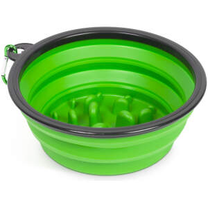 Afbeelding van Opvouwbare Slow Feeder Voerbak Hond & Kat – Anti Schrokbak Siliconen – Reis Voerbak – 1000 ml –