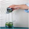Afbeelding van Waterkan van Glas met Deksel & Filter - Waterkaraf 1,4L - Karaf - Hittebestendig - Vaatwasserbestendig -