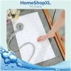 Afbeelding van HSXL - Antislipmat - 70x40CM - Incl. Netspons - Antislip Douchemat / Badmat Wit met Zuignappen – Mat voor