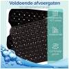 Afbeelding van HSXL - Antislipmat - 100x40CM - Incl. Netspons - Antislip Douchemat / Badmat Zwart met Zuignappen – Mat