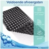 Afbeelding van HSXL - Antislipmat - 88x40CM - Incl. Netspons - Antislip Douchemat / Badmat Zwart met Zuignappen – Mat voor