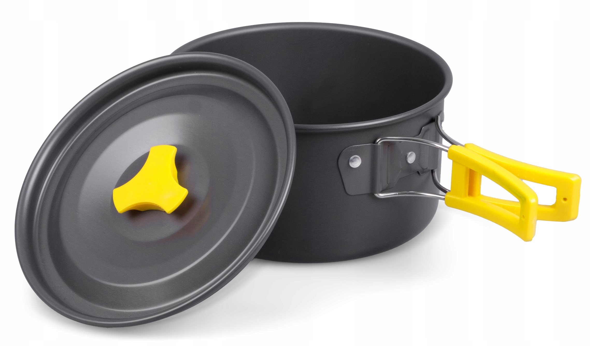 Afbeelding van Camping Kookset Compleet – Survival Kookset & Noodpakket – PROMIS Campeo Pannenset met Koekenpan,