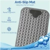 Afbeelding van HSXL - Antislipmat - 70x40CM - Incl. Netspons - Antislip Douchemat / Badmat Grijs *Massage door