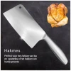 Afbeelding van Messenset met Messenblok – 7-delig – RVS Keukenmessen met Houder – Zwart/Zilver – Hakmes, Santoku
