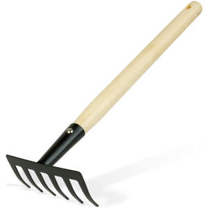 Afbeelding van Tuingereedschap - hark - 50 cm - met houten handvat [11295E] - 3dbd ac88 4c77 8516 f25033bd81a3