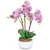 Afbeelding van Kunst Orchidee Plant 56 cm in Pot – Realistisch Kunstplantje – Onderhoudsvrij – 5 Kleuren – Decoratie