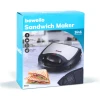 Afbeelding van Bewello - 3-in-1 Sandwichmaker – Tostimaker, Wafelijzer en Contactgrill – 800W – Verwisselbare Platen