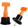 Afbeelding van Tegelnivelleerset - 50 Nivelleerclips + 1 Sleutel - Herbruikbare Leveling Set voor Tegels - Horizontaal &