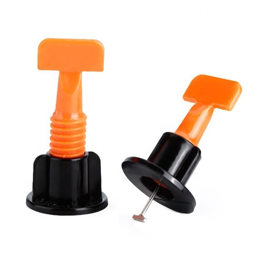 Afbeelding van Tegelnivelleerset - 50 Nivelleerclips + 1 Sleutel - Herbruikbare Leveling Set voor Tegels - Horizontaal &